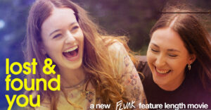 Flunk: Lost & Found You. Teenagers Kerri and Beth together laughing.